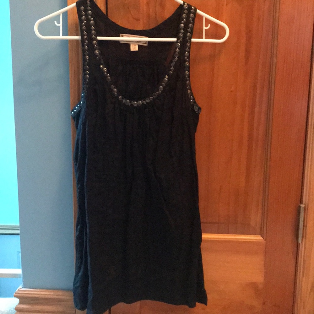 Size Small. Black tank